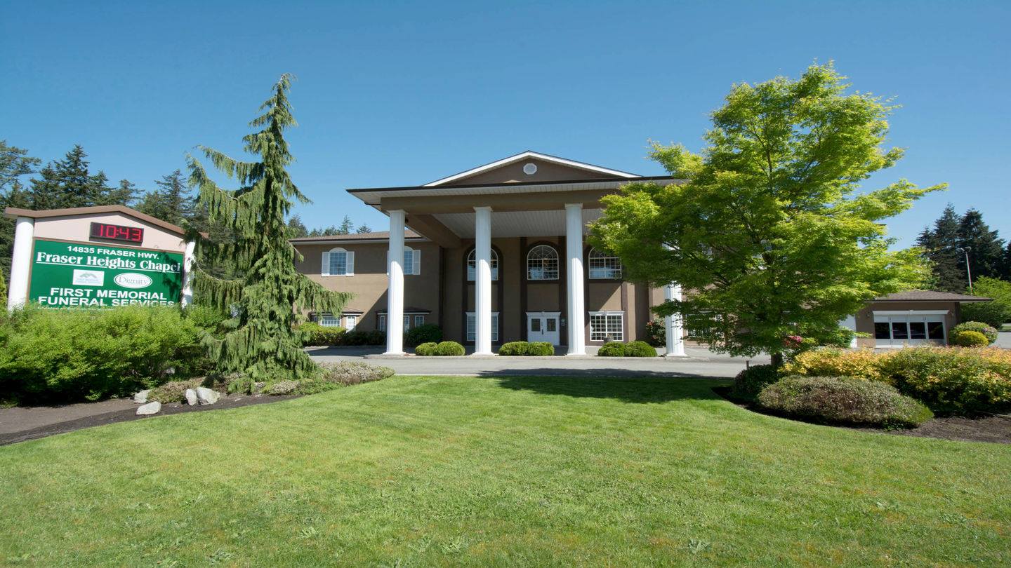 First Memorial Funeral Services Fraser Heights Chapel Obituaries